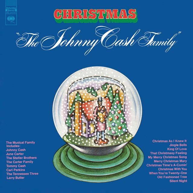 Album cover art for The Johnny Cash Family Christmas