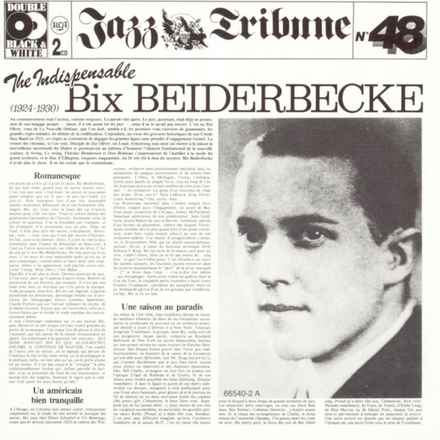 Album cover art for The Indispensable Bix Beiderbecke