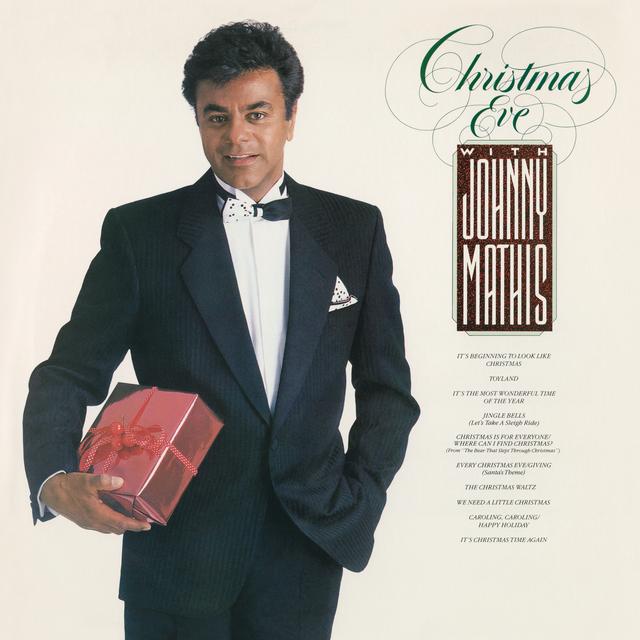 Album cover art for Christmas with Johnny Mathis